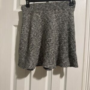 Michael Stars Gray Textured Knit Circle Skirt
